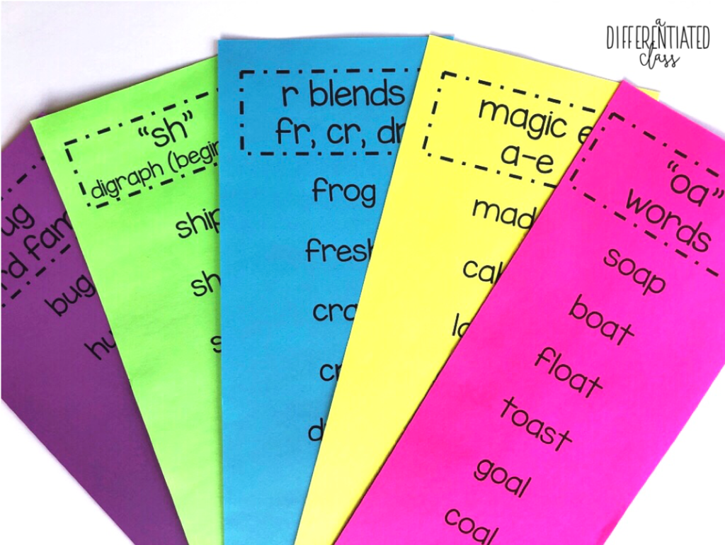 104 Must Have Phonics Word Lists A Differentiated Class