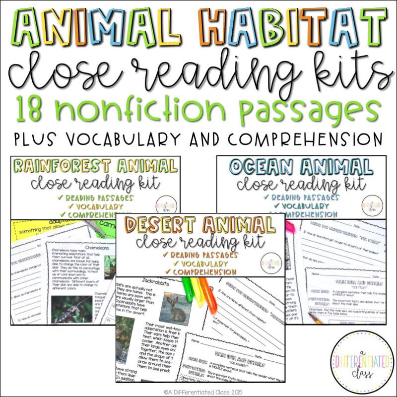 Animal Habitat Close Reading