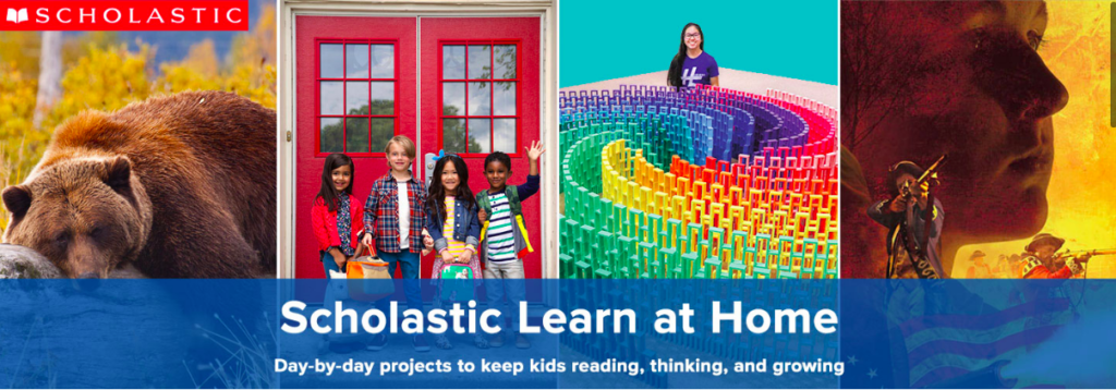 distance learning resources- scholastic learn at home website