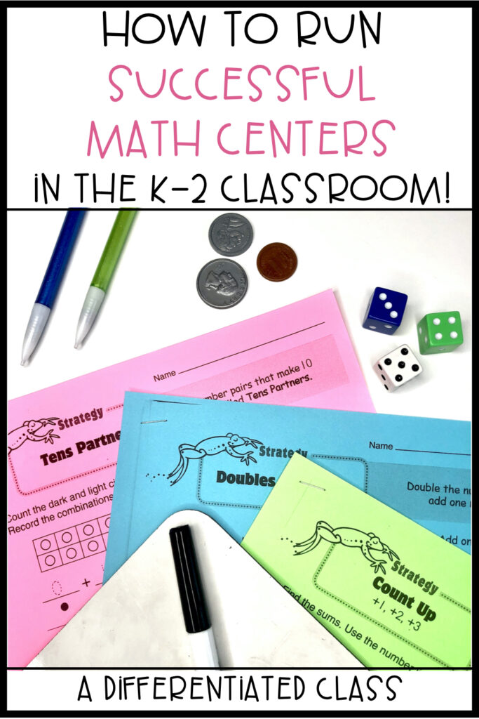 How to Run Successful Math Centers in the K-2 Classroom pin